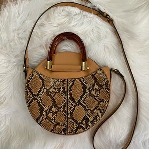 Snake Print Crossbody Bag